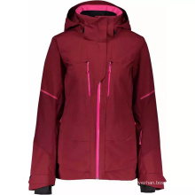 lightweight windproof women ski jacket with hood for outdoor activities